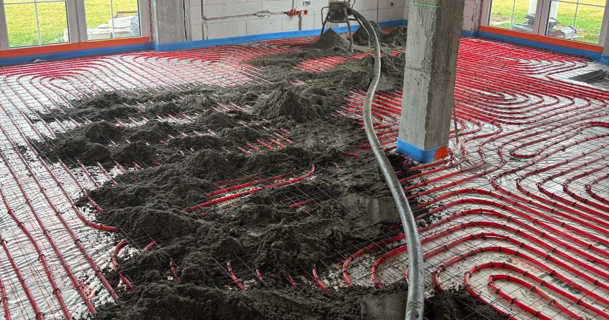 Wylewki betonowe pod ogrzewanie podłogowe Bielsko-Biała