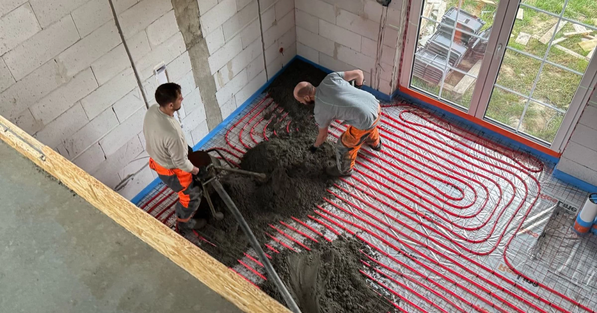 Wylewki betonowe pod ogrzewanie podłogowe Oświęcim